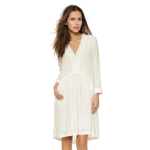 Just Female | Lola Drop Waist Mini Dress White XS - Picture 1 of 13